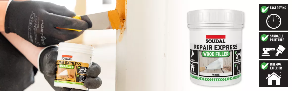 Soudal Repair Express Wood Filler 1 Part Application