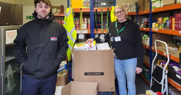 Soudal Donates essential food items to The Manna House for Tamworth Foodbank 