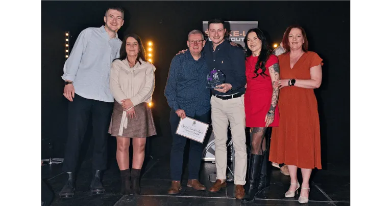 Soudal presents Tamworth Ramblers with the Community Wellbeing Award at Spirit of Tamworth