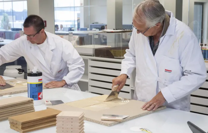 Impression event parquet adhesive in the Soudal Academy