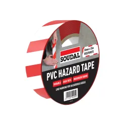 PVC Hazard Tape Red-White