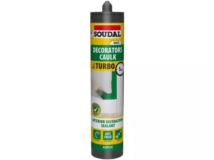 Turbo Decorators Caulk White 290ml