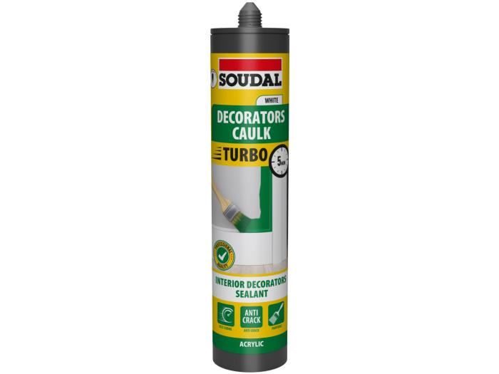 Product shot Turbo Decorators Caulk White 290ml
