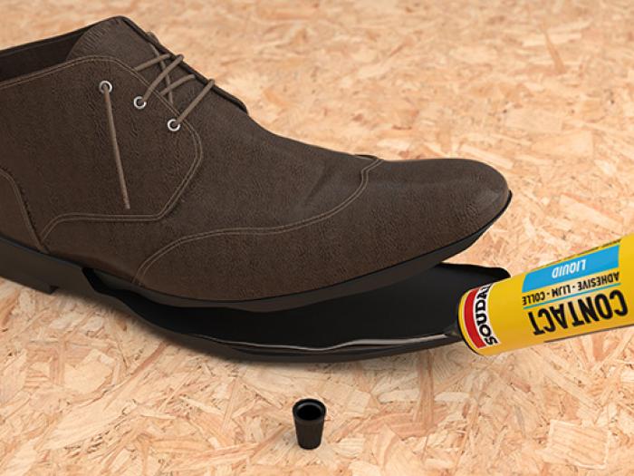 How to Repair a Shoe With Rubber Cement