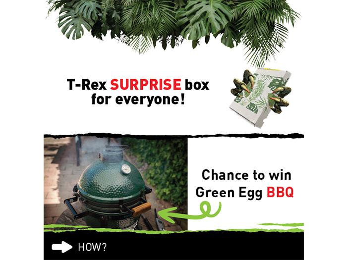 T-Rex giveaway details
