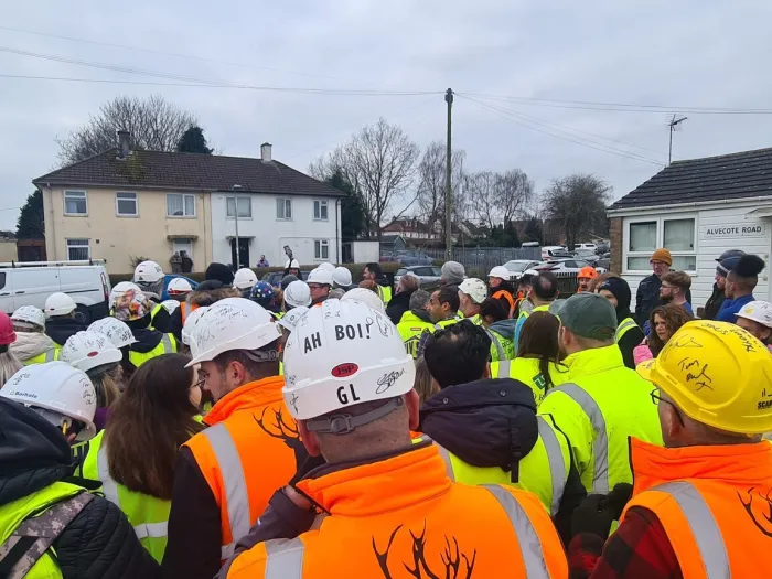 DIY SOS volunteers on reveal day 