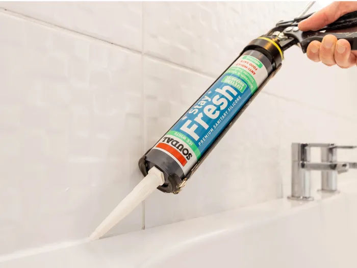 Stay Fresh Neutral Sanitary Silicone for use sealing baths